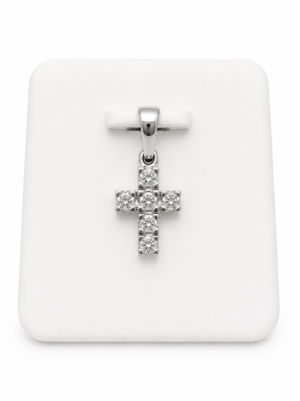 Moissanite Cross Pendant – 0.50 CTW